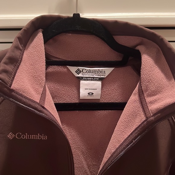 Columbia Womens Brown Jacket w Zipper / Fleece Lined - Picture 2 of 6